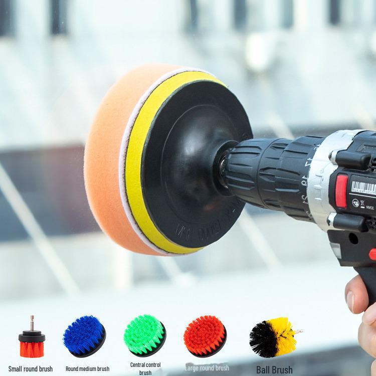 Насадка-щетка для чистки электродрели — многофункциональная бытовая губка для чистки пластика без мертвых углов.