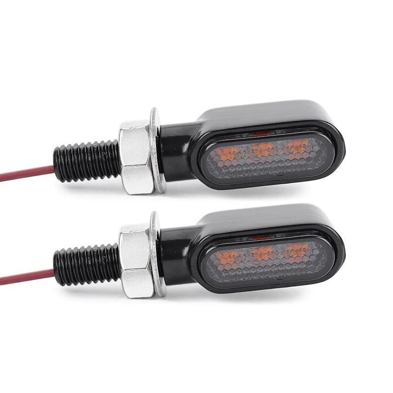 8mm Mini led Motorcycle Turn signal Light lamp Indicators Blinker clignotant moto led for honda yamaha kawasaki cafe racer 12V
