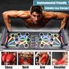 Foldable Push-Up Board with Anti-slip Handle 9 Holes Men Chest Abdominal Muscle Trainer Push-up Grip Bar Board Home Gym Fitness Equipment