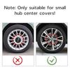RUDX8 4Pcs 56mm Car Wheel Center Hub Caps Badge Sticker Decals Accessories For skoda 3 2 VRS Vision Kodiaq Favorit Rapid Octavia A5 A7