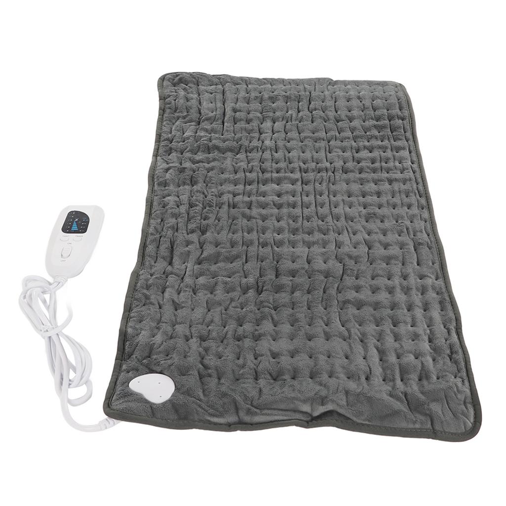 Electric Heating Pad Relieving Back Pain Wet Compress Keeping Warm Dark Grey Washable Heating Pad