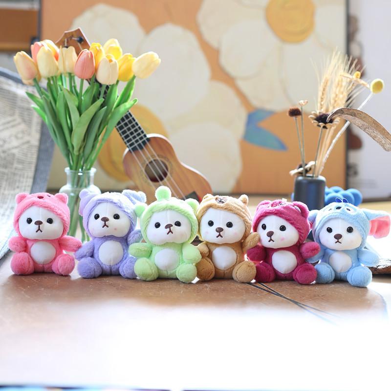 Adorable Plush Bear Keychain Cute And Soft Stuffed Animal For Bags And Backpacks