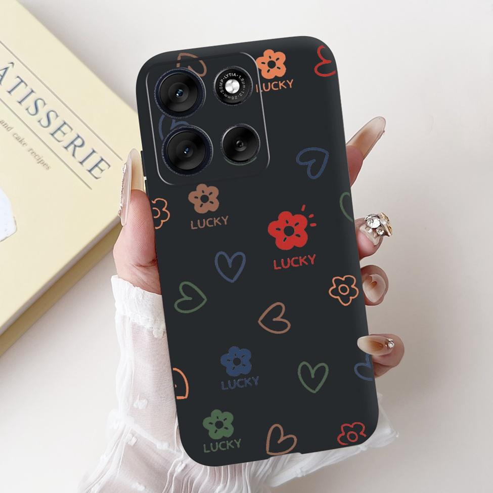 5G For Motorola Moto G56 G86 Cover For Motorola Moto G86 Case Silicone Fashion Butterfly Luxury Cute Funny Painted Back Cover