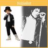 Jackson Billie Michael Jean Black Suit Dance Halloween Dress Up Costume Kids