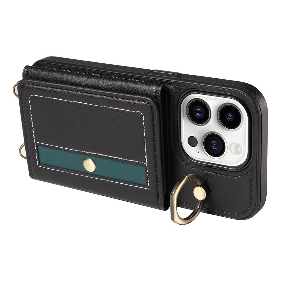 Роскошный кожаный чехол через плечо с металлическим кольцом для Samsung Galaxy A52 A72 A22 A32 A73, женский держатель с отделениями для карт, чехол для телефона Samsung S24 S23 S222 Plus