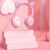 Bluetooth-наушники, светящиеся светодиодные милые кошачьи ушки, подарок для девочек, детская гарнитура, беспроводная HIFI стерео басовая вилка 3,5 мм с микрофоном