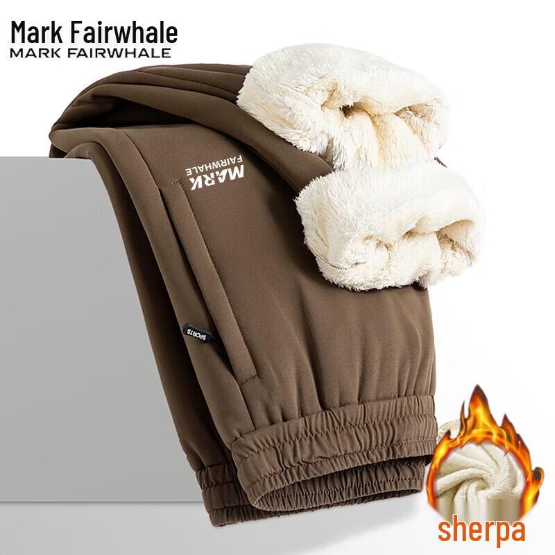 Mark Fairwhale Men's Fleece-Lined Windproof Jogger Pants