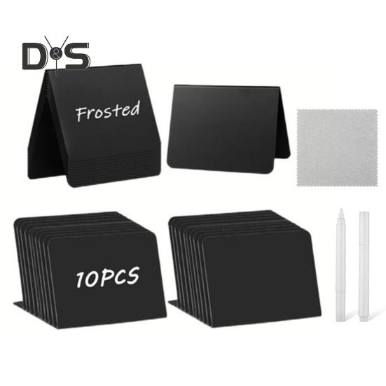 12 шт. маленькие доски для записей, еда, шведский стол, многоразовые мини-доски для мела с белой ручкой, мини-бирки для мела