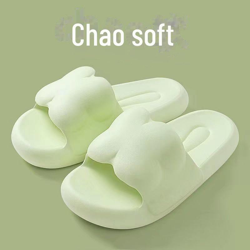 Женские уличные милые летние нескользящие сандалии с мультяшным принтом на толстой подошве