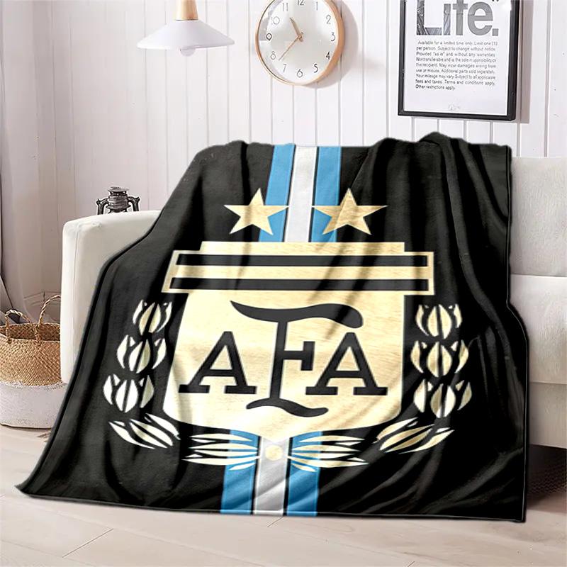 1PC Football pattern blanket, all season lightweight home office outdoor nap multifunctional blanket