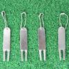 Вилы для гольфа из цинкового сплава с цепочками из бусин, инструмент для ремонта вил для гольфа Green Fork Divot Sports