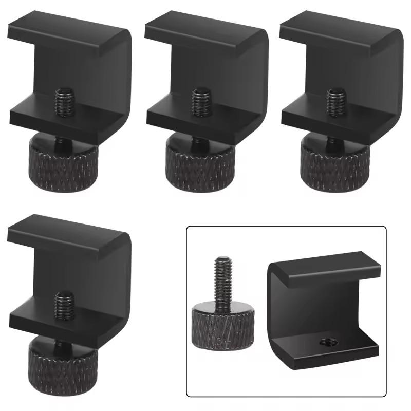 3D Принтер Запчасти Алюминиевые Регулируемые Зажимы для Стеклянной Платформы Ender 3 Зажимы для Теплового Стола для 3D Принтера Платформа для Сборки Стеклянный Фиксатор 4 шт.