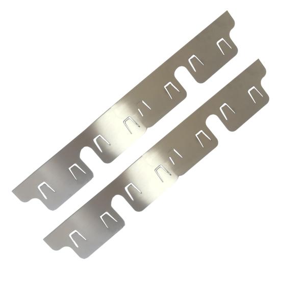 2 шт. Заглушка для зазора плиты из нержавеющей стали, Заполнитель зазора плиты для духовки и столешницы, Термостойкая заглушка для бокового зазора кухонной плиты и столешницы, Защита зазора плиты