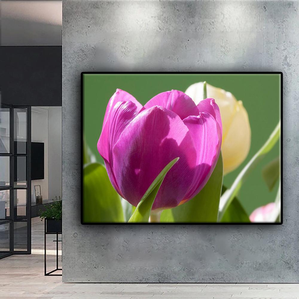 Алмазная картина Цветы Тюльпаны Алмазная мозаика Ремесло Алмазная вышивка Картина