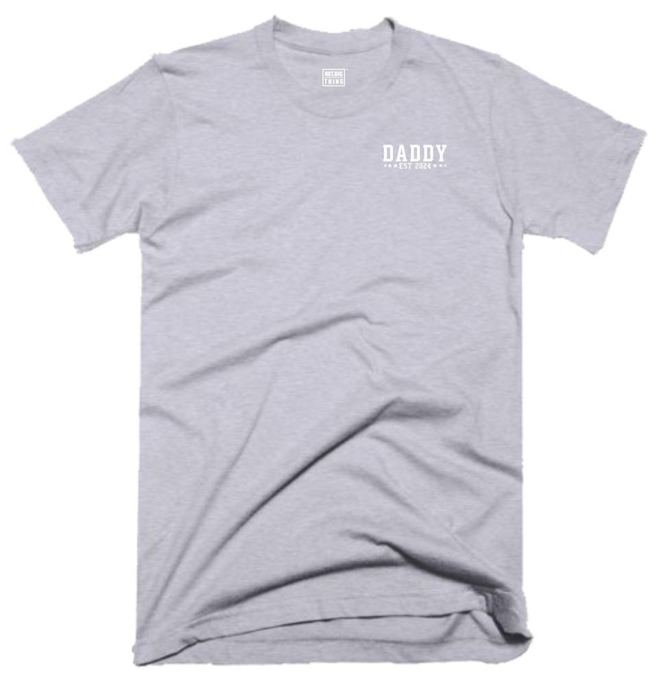 Daddy Est 2024 T Shirt Small Unisex Legend Myth Joke New Dad Fathers Day Gift Top