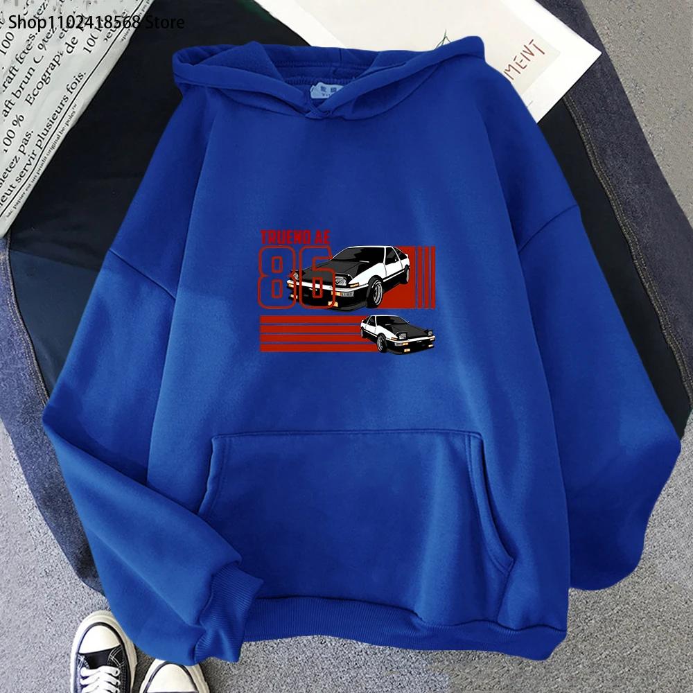 INITIAL D Толстовки Мужские SET JDM Trueno Levin AE86 Hachi Roku Толстовка Манга Аниме Пуловер Японские топы