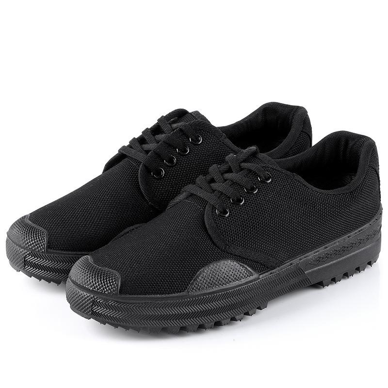 Jiefang Shoes Wear-resistant Breathable Training Shoes for Men Military Training Shoes for Migrant Workers Labor Protection Shoes Rubber Shoes