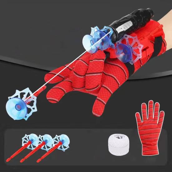 Spiderman Wrist Launcher Strong Suction Cup Catapult Toy Action Figure Spiderman Cosplay Toys Children Launcher Toy Boys Girls Gift