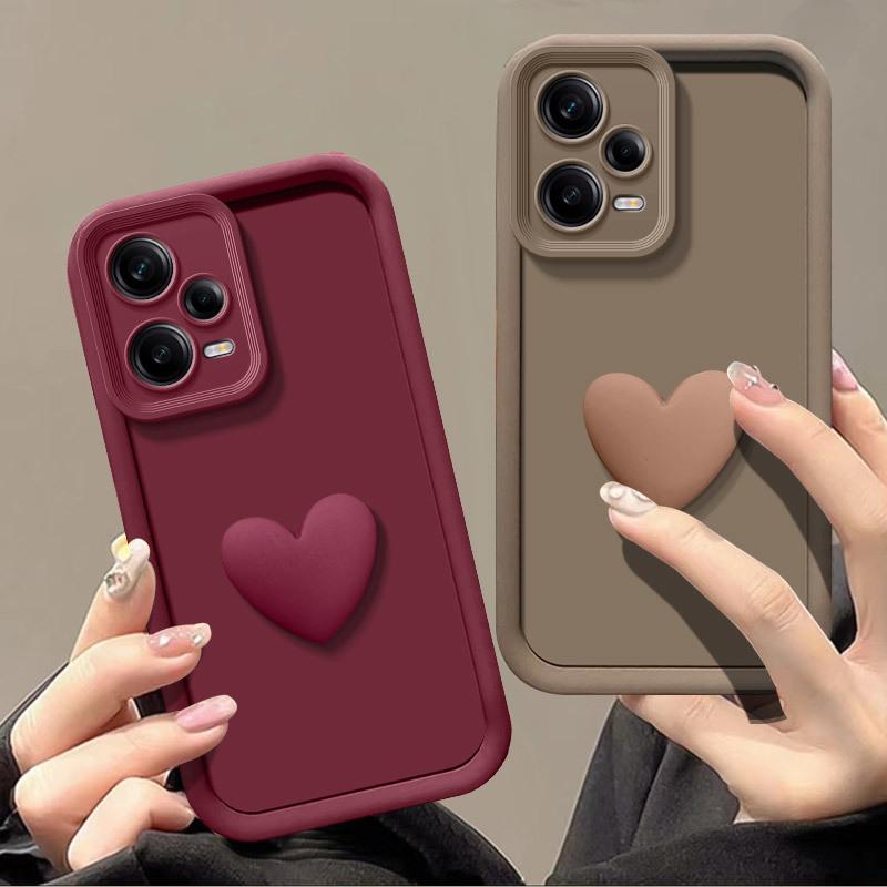 Силиконовый защитный чехол для объектива камеры для Xiaomi Redmi Note 12 Pro Plus с дизайном в виде сердца
