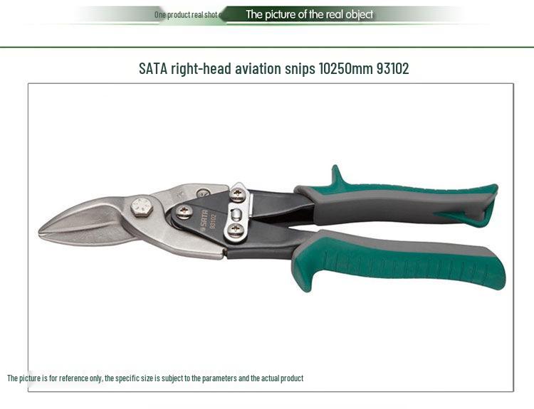 SATA Aviation Shears: Left, Right, Extended Iron Shears - Models 93101, 93102, 93103, 93104 - Stainless Steel.