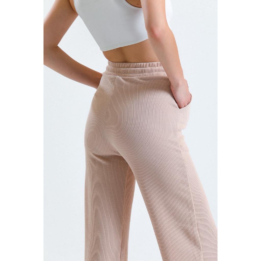 Women's Elastic Pocket Wide Leg Sweatpants