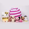 Canvas Plush Toy & Quilt Storage Bean Bag - Medium Size, Travel-Friendly