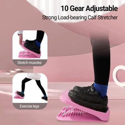 Растяжка для икр Наклонная доска 10 уровней регулировки Массаж стоп Физиотерапия Наклонная доска Мужчины Женщины Тренировка подвижности голеностопа Тренировочный клин