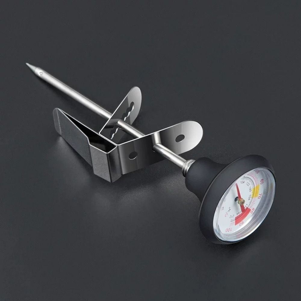 Clip-on Coffee Temperature Meter Stainless Steel Hand Brewed Temperature Monitor Cafe