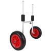 Kayak Cart with 10 Inch Solid Wheels Adjustable Width Heavy Duty Foldable Canoe Carrier Boat Trailer Transport