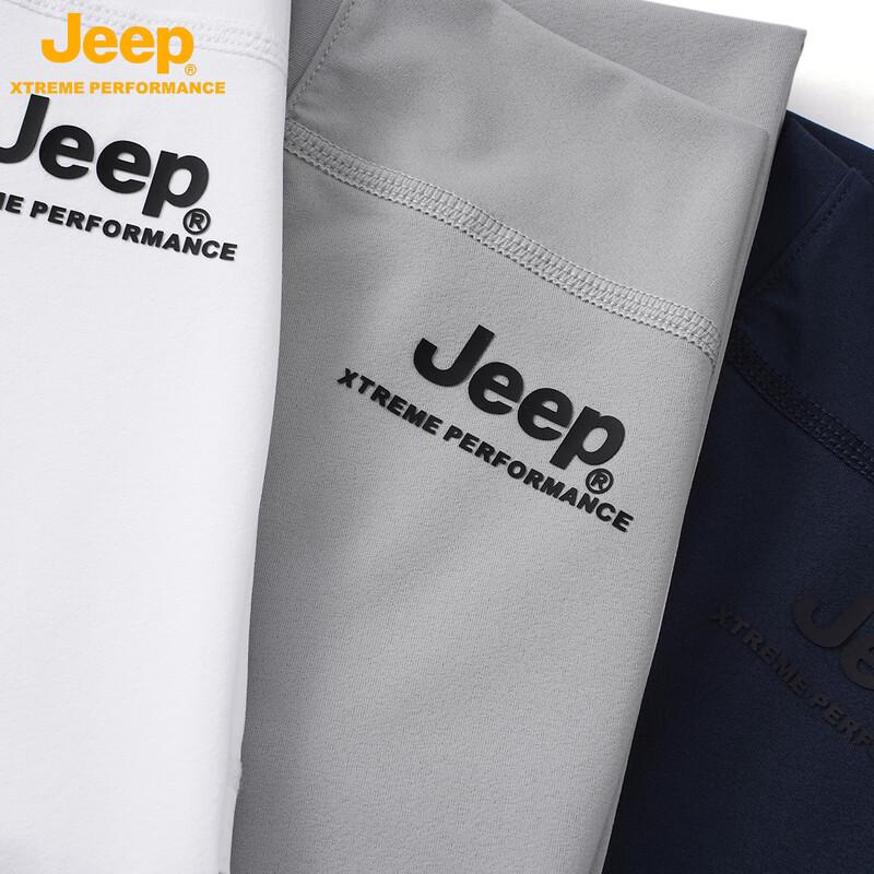 Jeep Мужская футболка с коротким рукавом из ледяного шелка, быстросохнущая