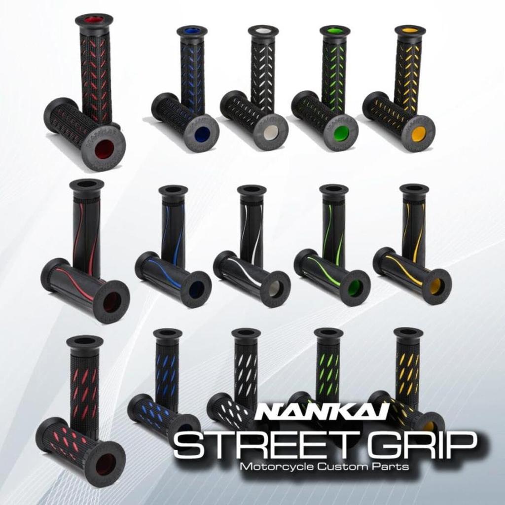 NANKAI ST-0064 Street Grip, 4.5 inches (115 mm), Through Type, Herringbone, Green