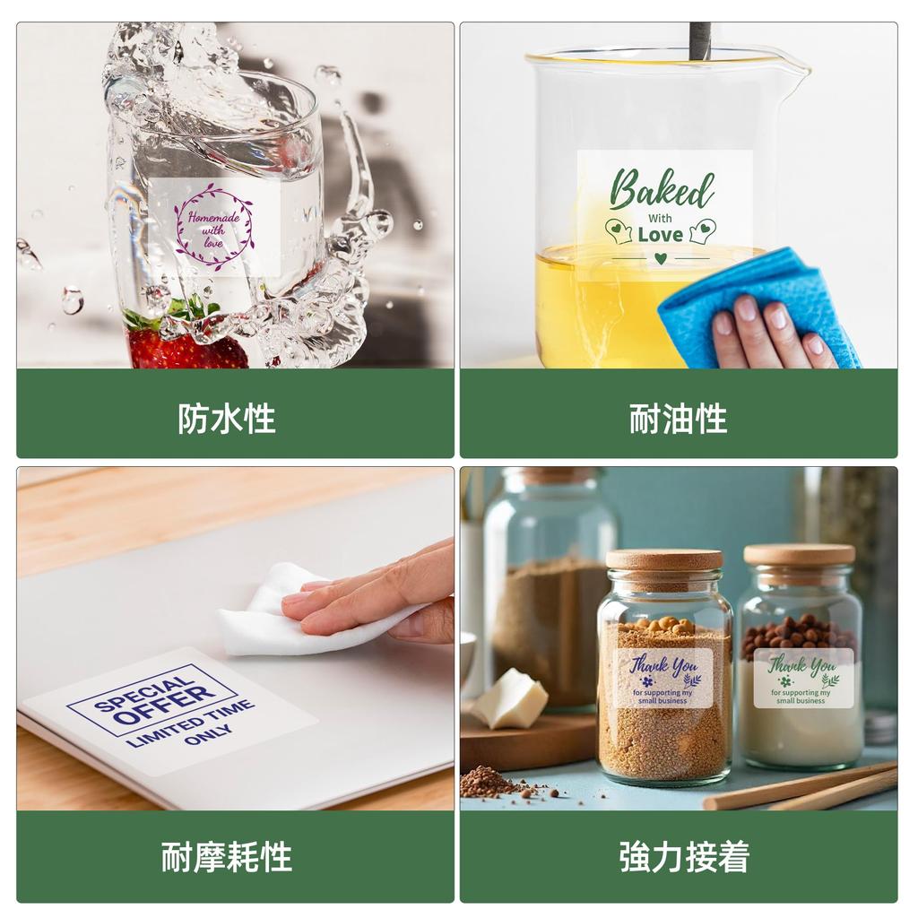 Совместимые оригинальные прозрачные наклейки Phomemo M110, термобумага в рулоне, розовый, зеленый, синий, с буквами, ценник, прямоугольный тип, 3 рулона по 230 термонаклеек