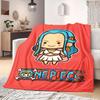 ONE PIECE Print Blanket Warm Comfortable Flannel Blanket Suitable for Bedrooms,Sofas, Beds,Chairs,Travel -QIAO82