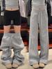 Women's Gray Lulu Style Fleece-Lined Sweatpants: Petite, Casual, Straight, Narrow & Wide Leg Options for Autumn/Winter 2025