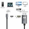 Кабель 4K при 60 Гц/30 Гц типа C-HDMI Кабель USB C-HDMI, совместимый с адаптером ТВ-дисплея длиной 2 м для ноутбука MacBook Plug and Play
