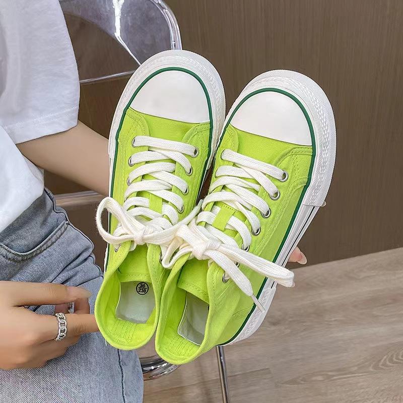 Высокие кеды женские модные парусиновые спортивные туфли на шнуровке женские кеды летняя женская обувь 2024 школьная обувь для студентов