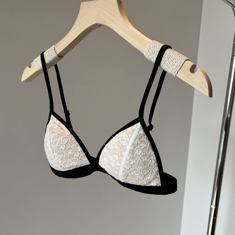 Треугольные трусики для женщин Беспроводной ультратонкий бюстгальтер с треугольной чашкой