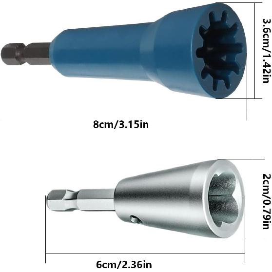 Wire Twister Tool for Drill,Wire Twister Portable Wire Nut Twister Wire Twisting Tool 6mm Hex Shank Cable Quick Stripping for Power Drill