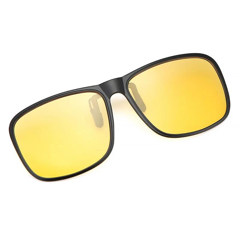 Night Vision Clip-on Sunglasses for Driving Fishing Cycling Flip Up Sun Glasses Men Women UV Protection