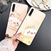 Cartoon Cute Milk Tea Case For Samsung Galaxy A52 A70 A71 A73 A53 A13 5g A03 A72 A22 A21s A03 Core A42 Tempered Glass Cover