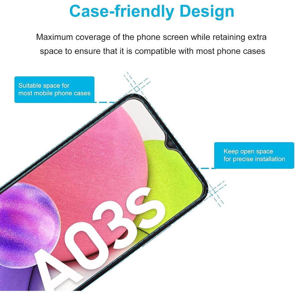 3PCS Tempered Glass For Samsung Galaxy A02 A22 4G A32 5G A72 Screen Protector on Samsung A03 A23 A33 A53 A04 A14 A24 A15 glass2