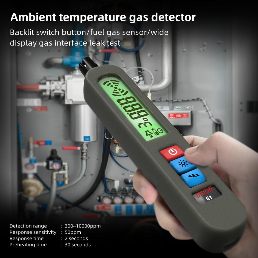 Портативный перезаряжаемый детектор газа: Сигнализация природного газа и утечки