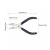 6 In 1 Carbon Steel Round Nose Pliers Hand Tools for Wire Wrapping / Jewelry Making / Loop Making Bail Making Pliers
