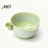 Kitchen Prep Strainer Ceramic Berry Swirl Washing Bowl, Self Spinning Fruit Colander Rotating with Drain Holes, Tool for Strawberries Grapes Cleaning
