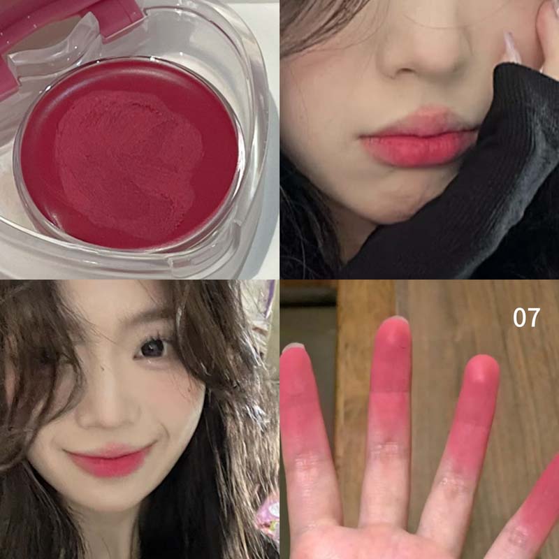 Губная помада для губ и щек двойного назначения HERORANGE Natural All-match Matte Monochrome Blush Cream с кисточкой