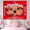 Cartoon MMMonchhichis Anime Hippie Wall Hanging Tapestries Bohemian Wall Tapestries Mandala INS Home Decor