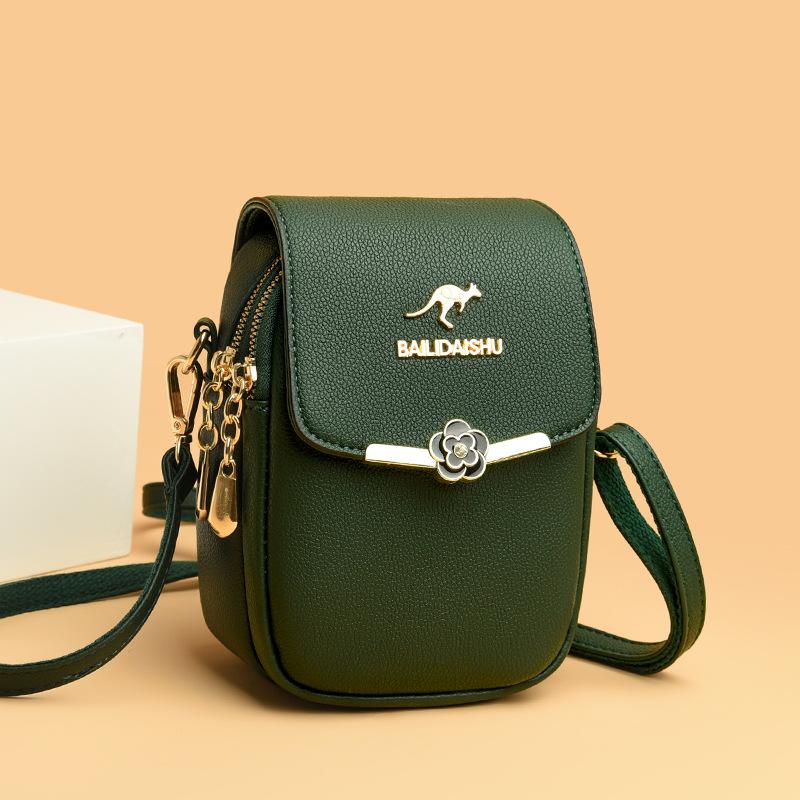 Весенняя новая модная сумка для мобильного телефона, сумка через плечо для женщин, многослойная