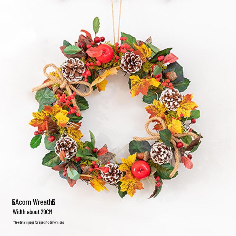 Aying Christmas Wreath: French Pine Cone and Dried Flower Wall Decoration