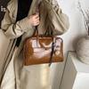 Retro Large-Capacity Underarm Bag Women'S Bag Trendy Simple Briefcase Shoulder Tote Bag