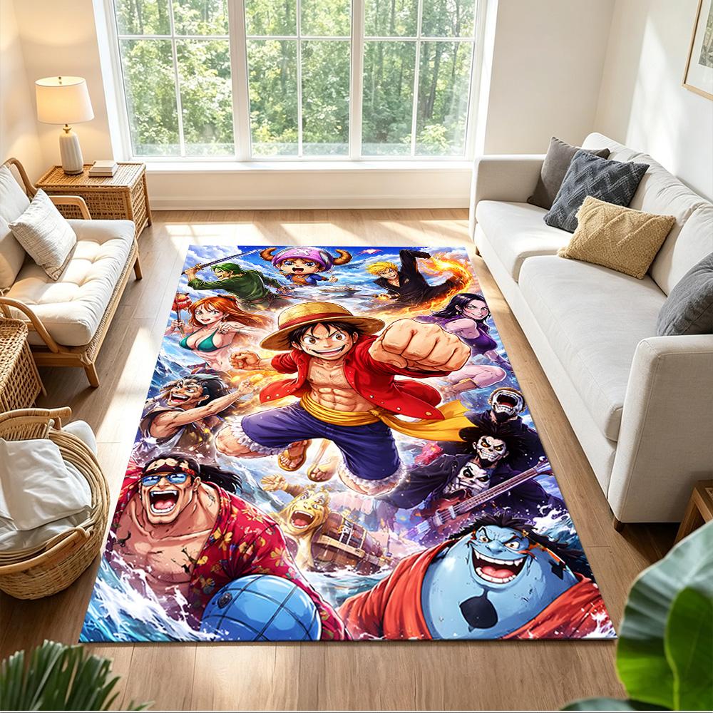 One Piece Adventure Journey Non-Slip Home Carpet Design for Office Decor Living Room Gift